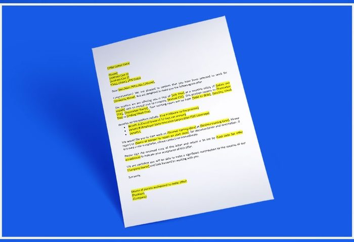 Offer Letter Template 